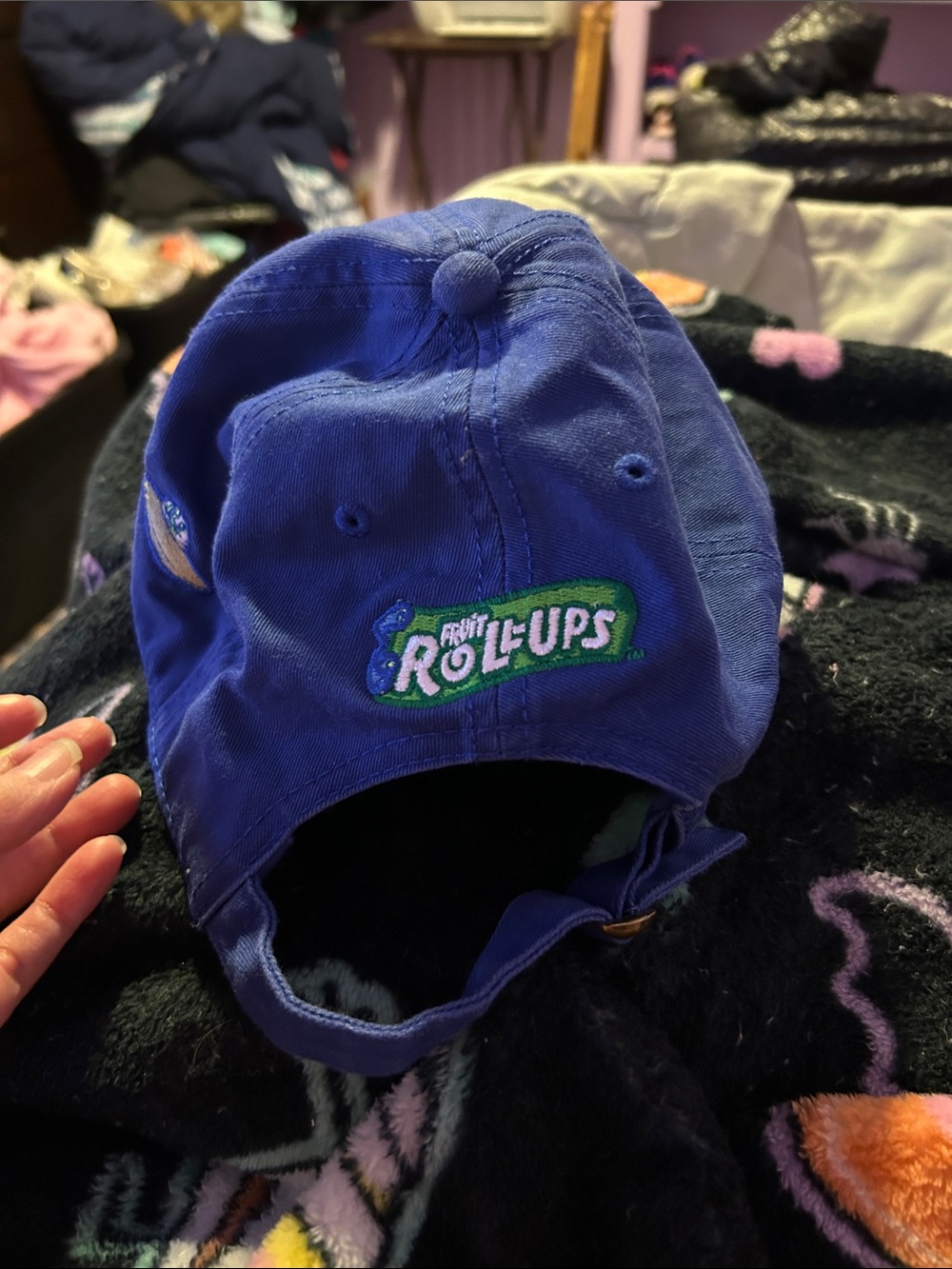 Blue Baseball Cap with Green Alien Embroidered Logo - Picture 3 of 6